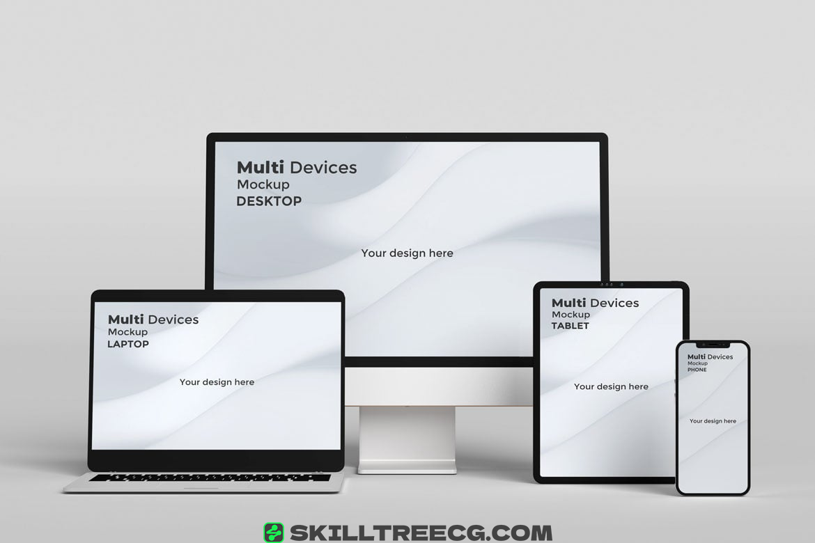 图片[2]-Multi device Mockup Phone, Tablet and PC（543542）-技能树